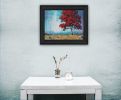 "Red Tree" by Tim Gagnon Framed Print, Black Frame