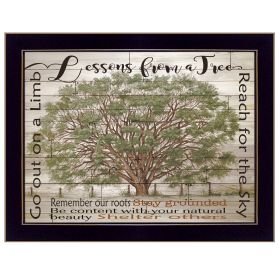 "Lessons from a Tree" by Cindy Jacobs, Print, Black Frame