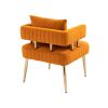 COOLMORE Accent Chair Gold, with Golden feet