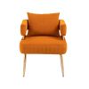 COOLMORE Accent Chair Gold, with Golden feet