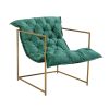 Modern Accent Chair with Open Metal Frame