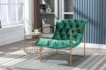 Modern Accent Chair with Open Metal Frame