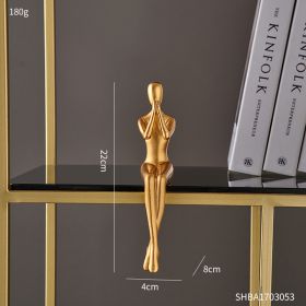 Abstract Golden Sculpture (Color: Expectation)