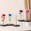 Artificial Flower Rose Light Up In A Dome Gift