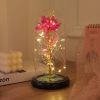 Artificial Flower Rose Light Up In A Dome Gift