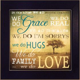 "We Do" By Marla Rae, Printed Wall Art, Ready To Hang Framed Poster, Black (Color: as Pic)