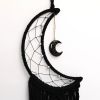 Black Moon Dream Catcher; Hanging Wall Decor