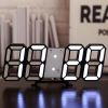 3D LED Digital Clock; For Home Decor